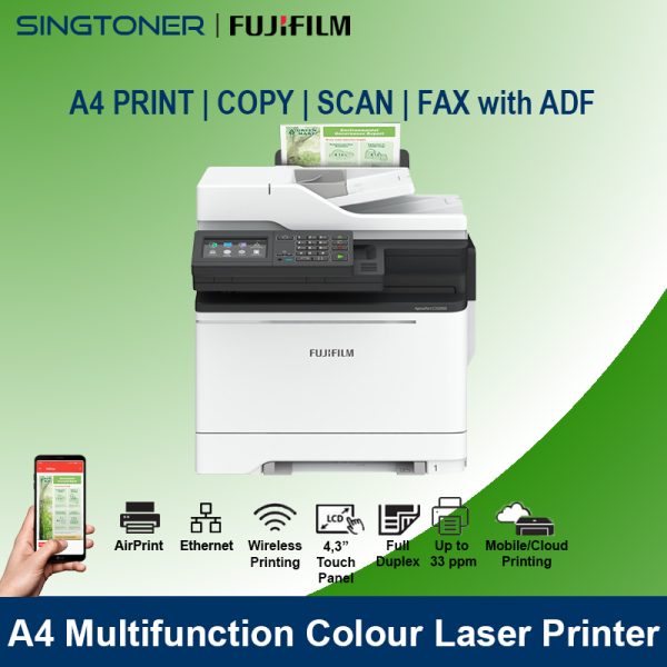 Fujifilm ApeosPort C3320SD color laser MFP - Singtoner - One Stop ...