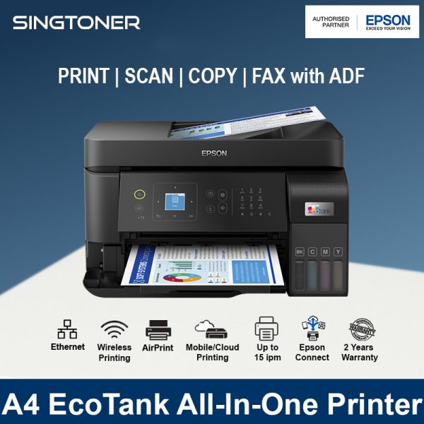 [Local Warranty] Epson EcoTank L5590 All-in-One Colour Ink Tank Inkjet Printer Color Printer